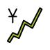 chart increasing with yen on OpenMoji