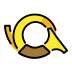postal horn on OpenMoji