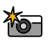 camera with flash on OpenMoji