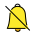 bell with slash on OpenMoji