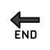 END arrow on OpenMoji