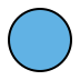 blue circle on OpenMoji