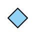 small blue diamond on OpenMoji
