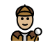 detective: medium-light skin tone on OpenMoji