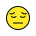 pensive face on OpenMoji