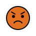 enraged face on OpenMoji