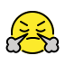 face with steam from nose on OpenMoji
