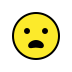 frowning face with open mouth on OpenMoji
