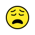 weary face on OpenMoji