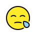 sleepy face on OpenMoji