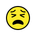 tired face on OpenMoji