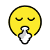 face exhaling on OpenMoji