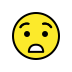astonished face on OpenMoji