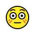 flushed face on OpenMoji