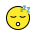 sleeping face on OpenMoji