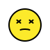 face with crossed-out eyes on OpenMoji