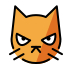 pouting cat on OpenMoji