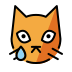 crying cat on OpenMoji