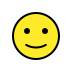 slightly smiling face on OpenMoji