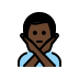 man gesturing NO: dark skin tone on OpenMoji