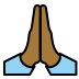 พนมมือ: โทนผิวสีแทน on OpenMoji