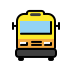 oncoming bus on OpenMoji