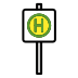 bus stop on OpenMoji