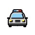 oncoming police car on OpenMoji