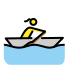 woman rowing boat on OpenMoji