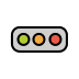 horizontal traffic light on OpenMoji