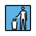 litter in bin sign on OpenMoji