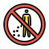 no littering on OpenMoji