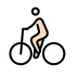 man biking: light skin tone on OpenMoji