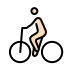 person biking: light skin tone on OpenMoji