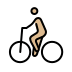 person biking: medium-light skin tone on OpenMoji