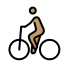 man biking: medium skin tone on OpenMoji