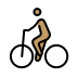 person biking: medium skin tone on OpenMoji