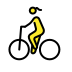 woman biking on OpenMoji