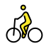 man biking on OpenMoji