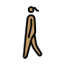 woman walking: medium skin tone on OpenMoji