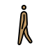 person walking: medium skin tone on OpenMoji