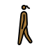 woman walking: medium-dark skin tone on OpenMoji
