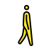 man walking facing right on OpenMoji