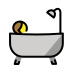 person taking bath on OpenMoji
