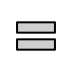 heavy equals sign on OpenMoji