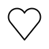 white heart on OpenMoji