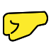 left-facing fist on OpenMoji