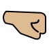 right-facing fist: medium-light skin tone on OpenMoji
