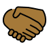 handshake: medium-dark skin tone on OpenMoji
