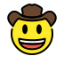 cowboy hat face on OpenMoji